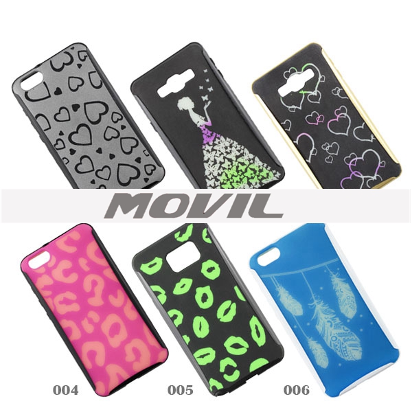 NP-2583 Funda de silicona con diseno fluorescente para Huawei Honor 4 X-1